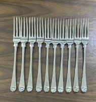 Silver three prong tine forks 