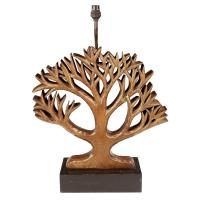Vintage tree carving lamp