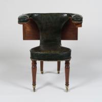 Mahogany Reading Chair After a design by Thomas Sheraton