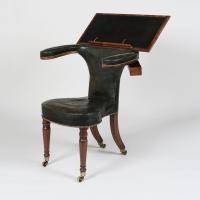Mahogany Reading Chair After a design by Thomas Sheraton