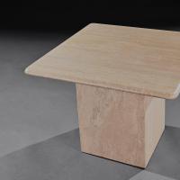Pair of Mid 20th Century Travertine Side Tables