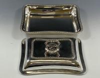 Hennell Georgian silver entree dishes 1817