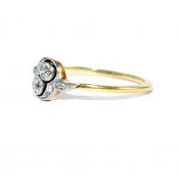 Edwardian Diamond Swirl Ring c.1910