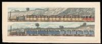 A pair of rare panoramas of rolling stock on the Liverpool and Manchester Railway