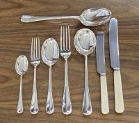 Finnigans silver rattail flatware cutlery set service 