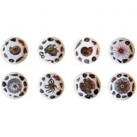 Piero Fornasetti Rare Dishes Decorated With Sea Anemones, Urchins & Shells, Conchiglie Pattern, Circa 1960's-early 1970's