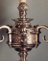 Candelabra, late-20th century, silver-plated, recreated from Knole chandelier