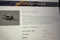 Jonathan Buck Limerick silver pap boat
