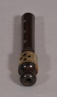 S/4371 Antique Treen 19th Century Cocus Wood Kazoo (flute)