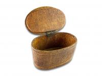 Birch bark tobacco box. Scandinavian, early 19th century