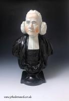 Methodist George Whitfield pottery pearlware bust by Enoch Wood Staffordshire