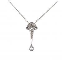 Art Nouveau Rosecut Diamond Necklace c.1910