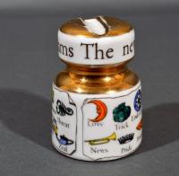 Vintage Piero Fornasetti Insulator Paperweight- "The New Key To Dreams", Late 1950's