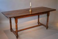 A mid 18th century oak farmhouse table