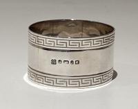 Victorian silver napkin rings 1876 Martin Hall and co