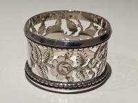 Edwardian silver napkin rings Tiptaft 1903