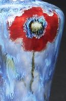 Table Lamp Cobridge Poppy and Ice Vase High Blue Red Green White Anita Harris