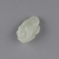 Chinese white jade pendant carved as two lingzhi fruit, Qianlong, 1736-1795