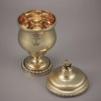 GEORGE II Silver Gilt Spice Vase and Cover. Circa 1750