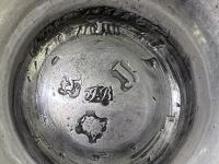 Georgian silver covere sugar bowl 1753 John Bayley