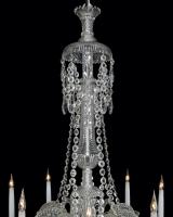 A Fine Quality Victorian Ten Light Cut Glass Chandelier by Perry & Co