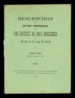 A tree sample book by André Thil, inspector of French forests