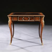 French 19th Century Gilt-Bronze Mounted Writing Table of Fine Quality