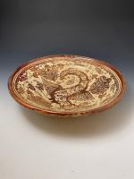 Hispano Moresque Copper luster charger 17th century