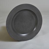 early 18th century pewter charger