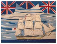 British Sailor's Woolwork of a First-Rate Battleship,  Circa 1870