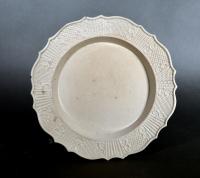 English Saltglaze Stoneware Pottery Plates, Circa 1755-65