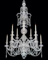 A Fine Ten Light Antique Crystal Chandelier by F&C Osler