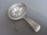 An unusual George III Caddy Spoon made in Birmingham in 1810