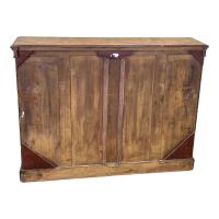 Victorian 19th Century Burr Walnut Dwarf Open Bookcase