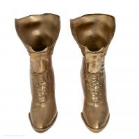 Vintage Victorian Style Brass Boot Ornaments