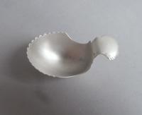 A very rare George III 'Thumb Scoop' Caddy Spoon made in Birmingham in 1803 by Joseph Taylor
