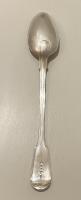 William Eaton fiddle and thread silver basting gravy spoon 1843