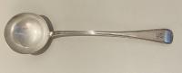 William Eaton old English thread silver soup ladle 1829