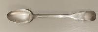 William Eaton fiddle and thread silver basting gravy spoon 1843