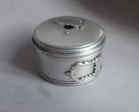 A very fine George III antique silver Bougie Box made in London circa 1780 by Richard Glanville
