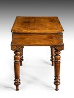 19th Century Colonial Padouk and Brassbound Campaign Desk