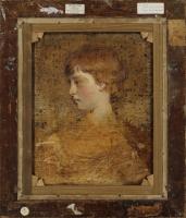 Portrait of a red-haired young lady by Hugh Douglas Hamilton