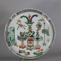 Chinese Famille Verte dish, Kangxi (1662-1722)