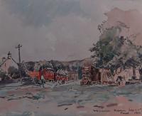 Fred Lawson "Redmire Feast" watercolour Wensleydale Yorkshire