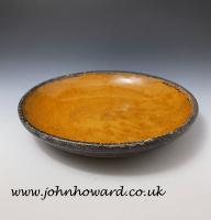 Slipware earthenware circular dish English late 18th century