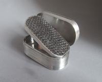 A very fine William IV Pocket Nutmeg Grater made in Birmingham in 1836 by Joseph Willmore