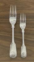 Victorian silver Fiddle Thread and Shell flatware cutlery service Joseph Rodgers 1901