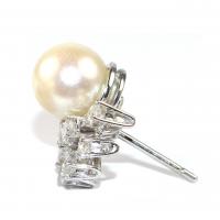 Pearl & Diamond Spray Earrings
