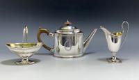 Hester Bateman silver tea service set CJ Vander