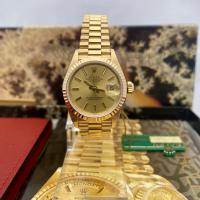 Ladies Rolex Datejust gold box & papers 2